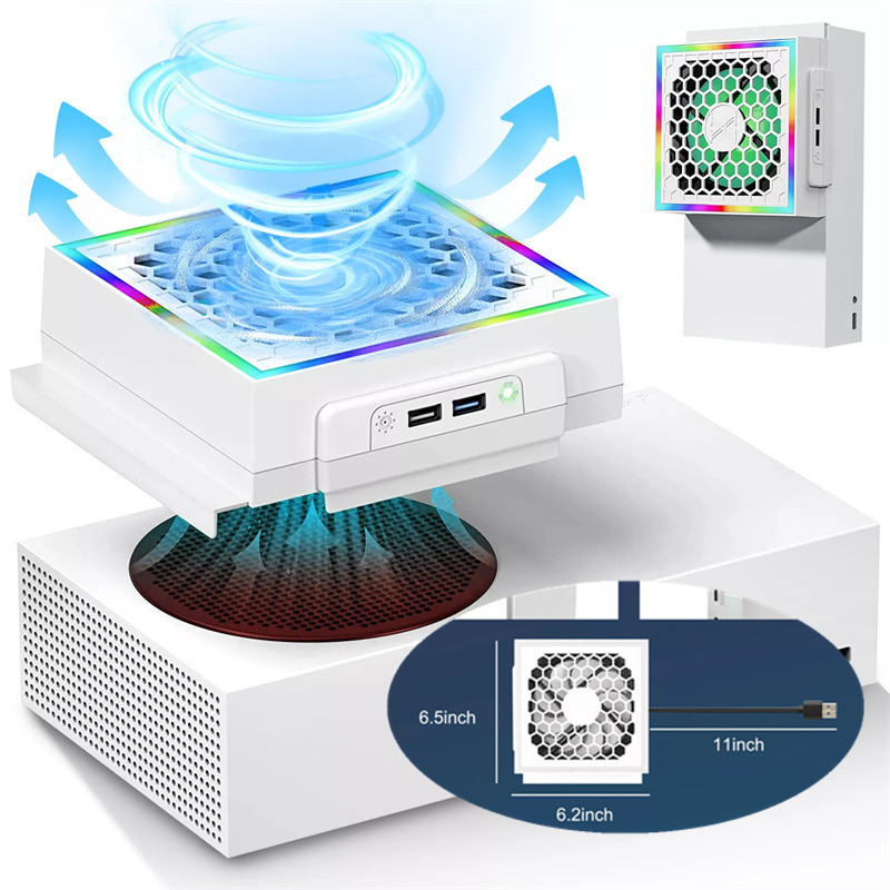 Microsoft Console Xbox Series S - Ventilateur de refroidissement LED, lumière d'ambiance,