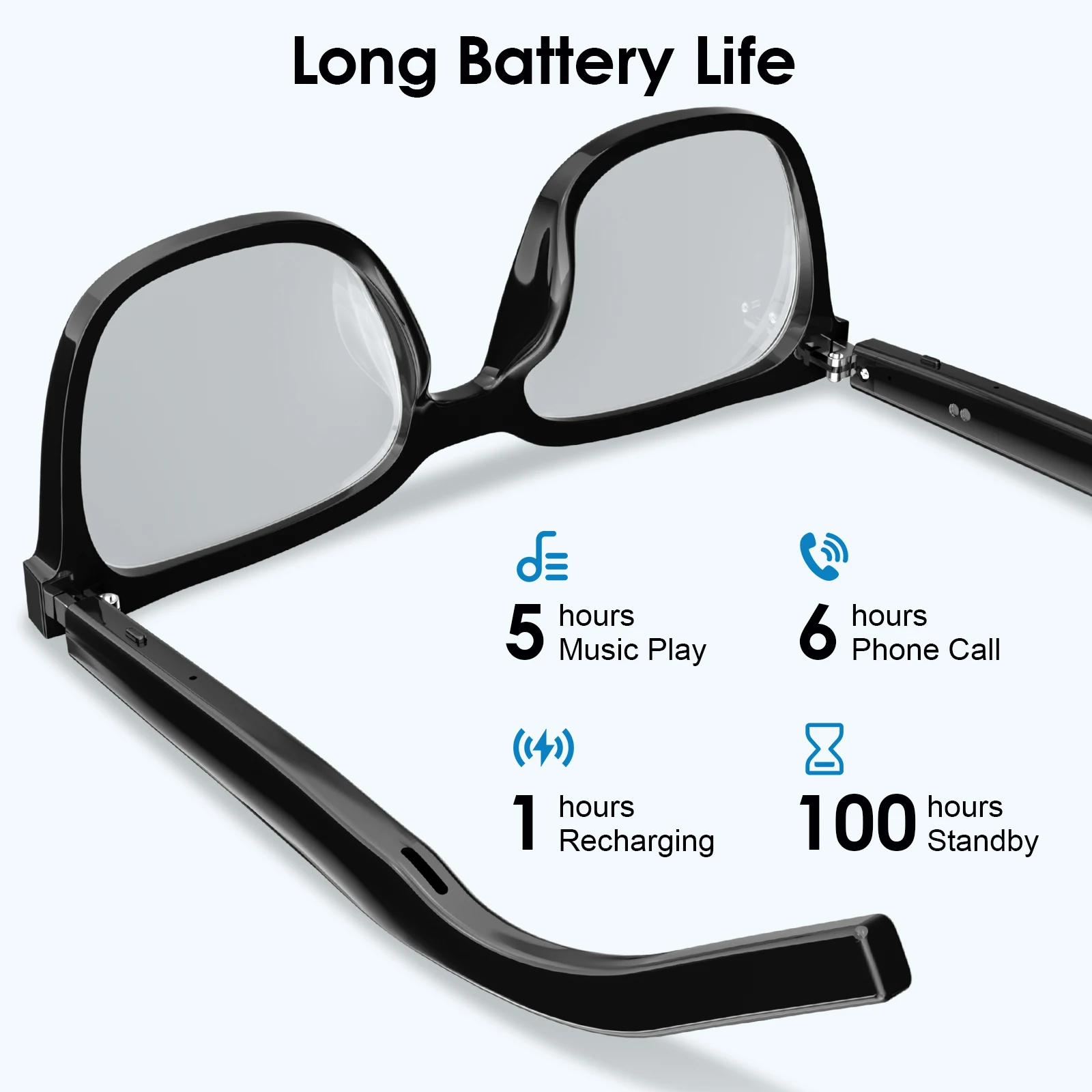 Gaming Glasses Uv - M10 Pro A lunettes intelligentes Bluetooth