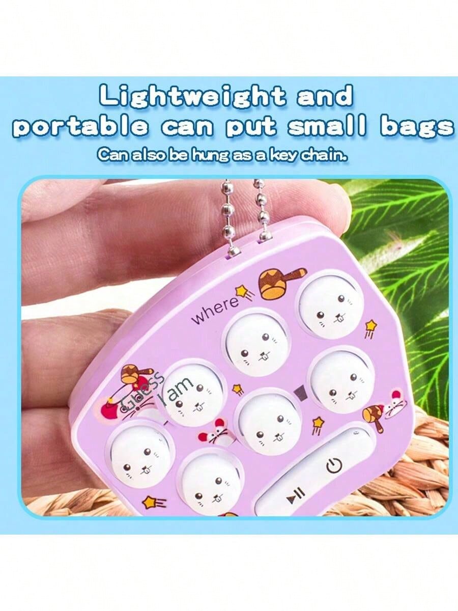 Gaming Console Keychain - Mini console de jeu portable Whac-A-Mole,