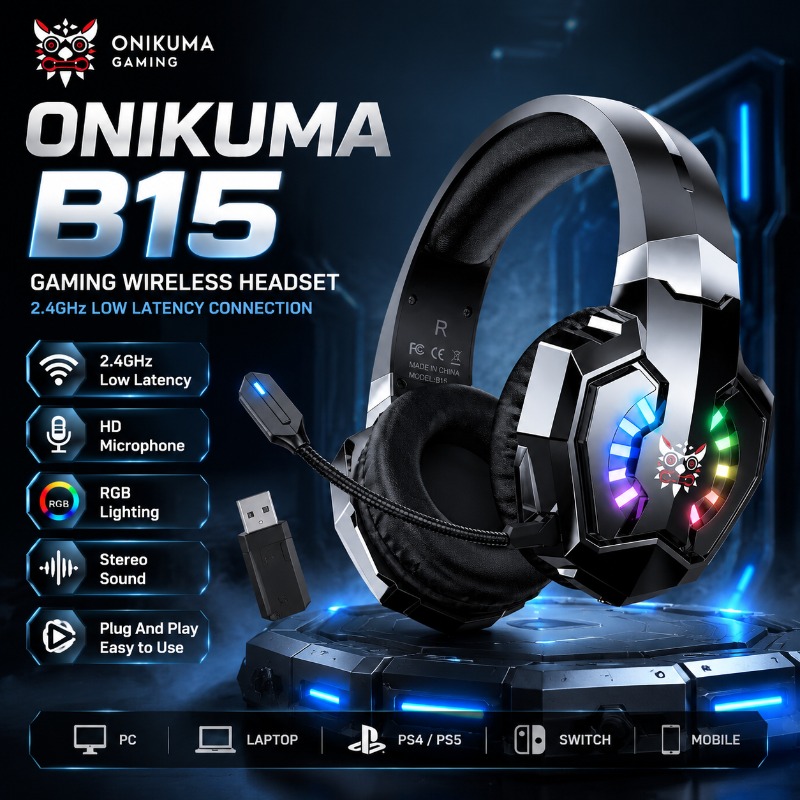 Gaming Console Amazon - ONIKUMA B15 – casque de jeu