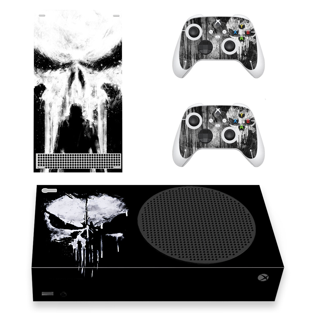 Microsoft Console Xbox Series S - Autocollant de peau Design crâne, couverture