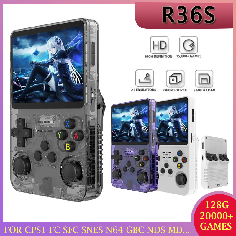 Gaming Console Old - Console de jeu rétro R36S, écran