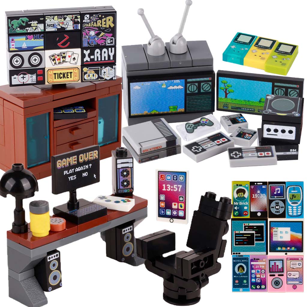 Gaming Console For Kids - Console de jeu MOC, modèle d'ordinateur,