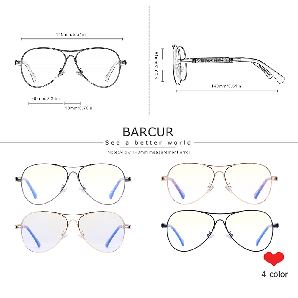 BARCUR Anti lumière bleue bloq - Gaming Glasses Uv avis et prix