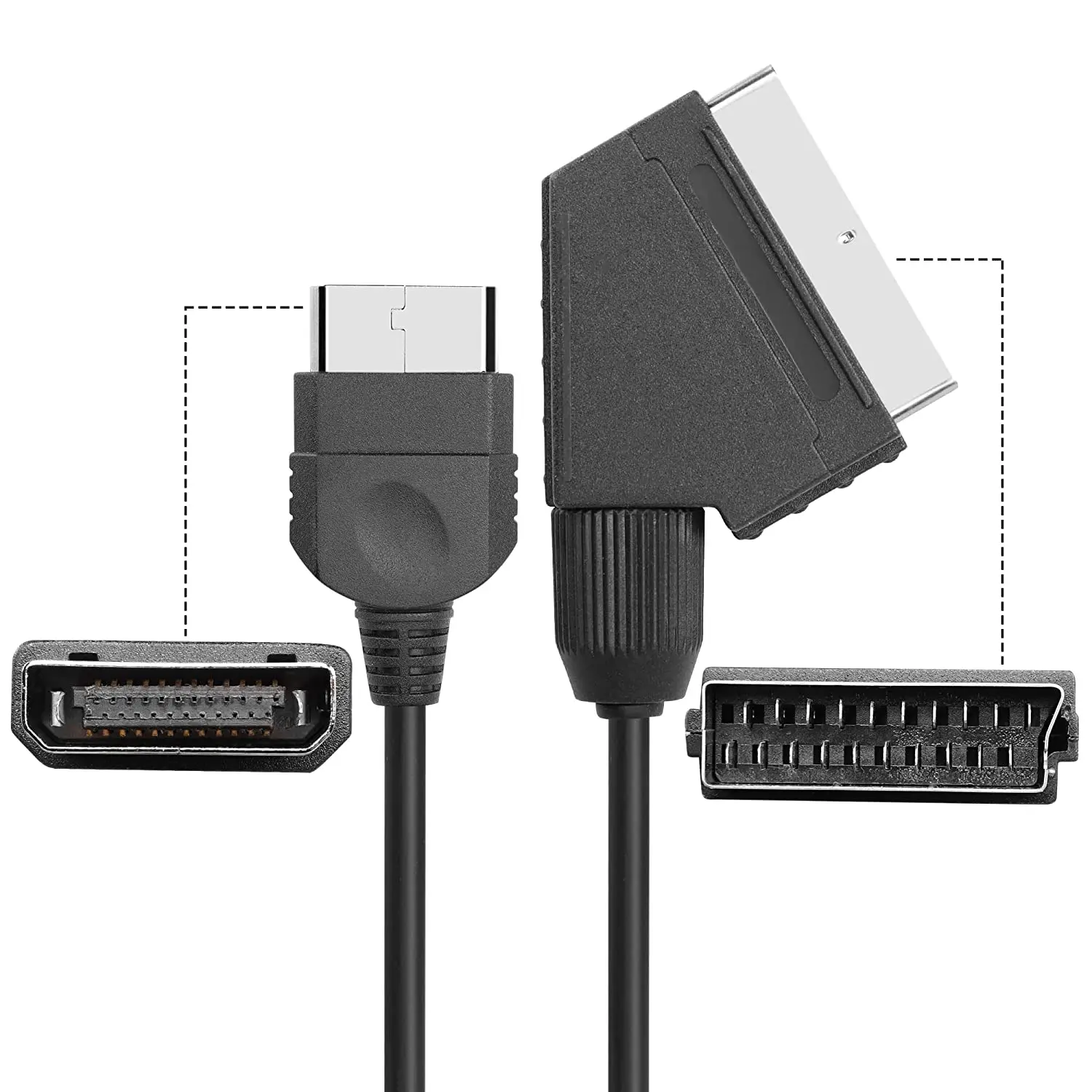 2 pièces/lot Câble AV SCART RG - Gaming Console For Tv Xbox avis et prix