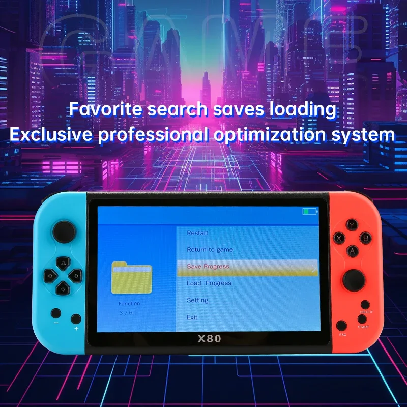 Console portable de jeu rétro  - Gaming Console X80 avis et prix