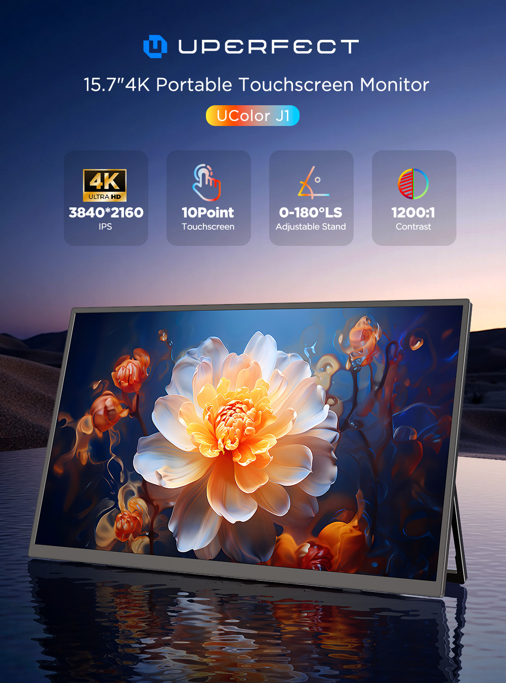 Moniteur portable UPERFECT 4K  - Gaming Console X80 avis et prix