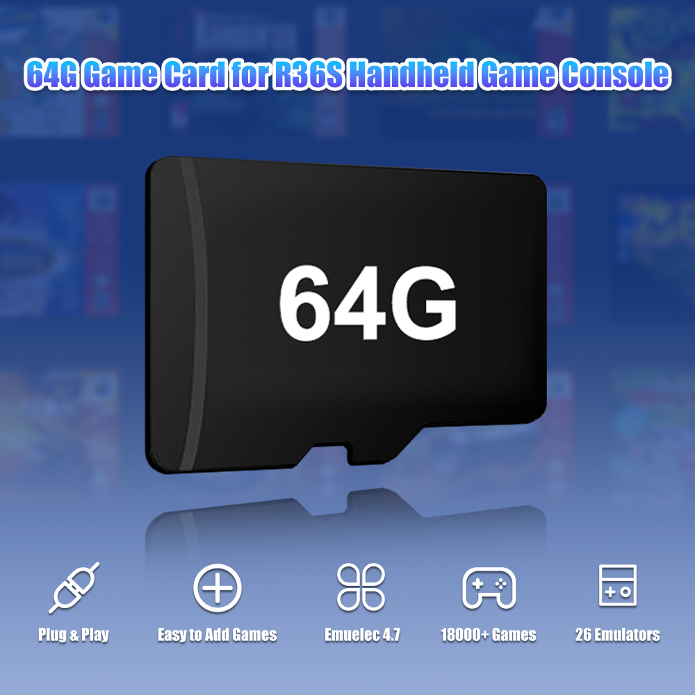 Carte de jeu TF 64 go pour Con - Gaming Console Handheld Retro avis et prix