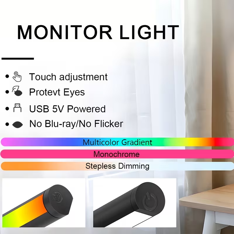Barre lumineuse LED pour écran - Gaming Console Desk avis et prix