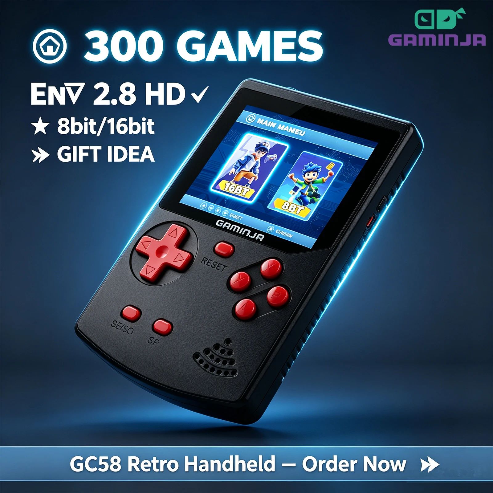 Console de jeu portable GAMINJ - Gaming Console For Kids avis et prix